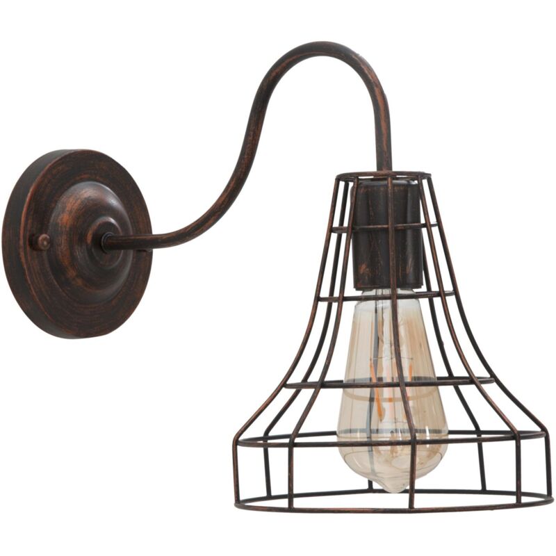 foto del prodotto mauroferretti lampada da muro con struttura in metallo per interni 33 x 27 cm
