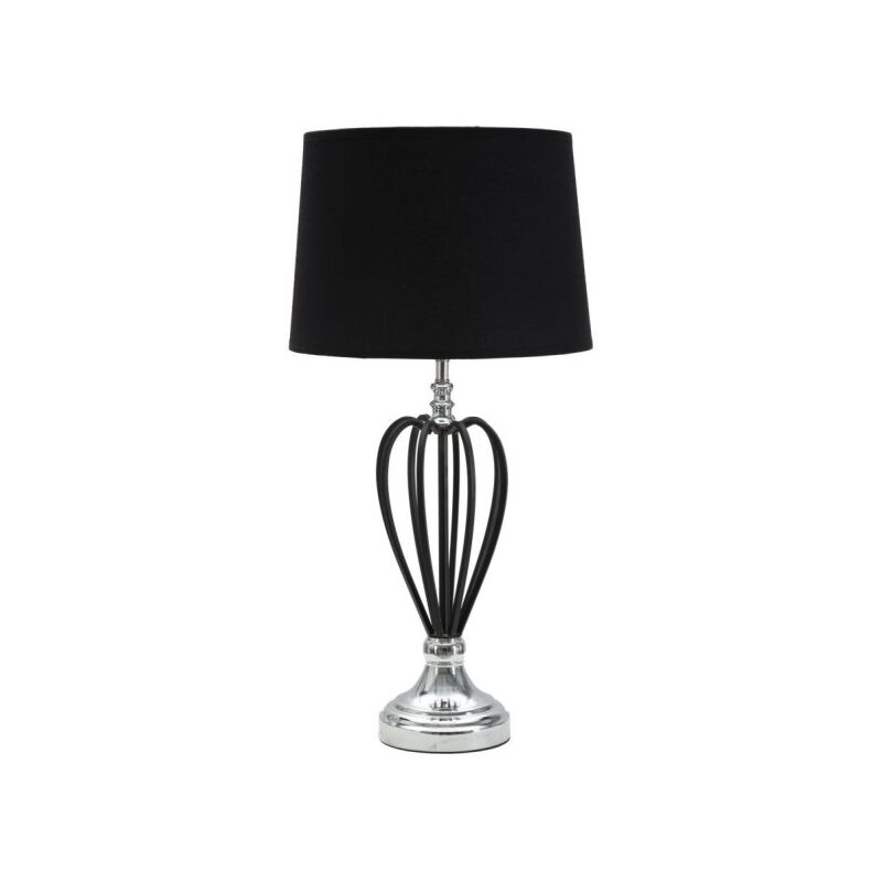 foto del prodotto mauroferretti lampada da tavolo darky silver cm 28x56