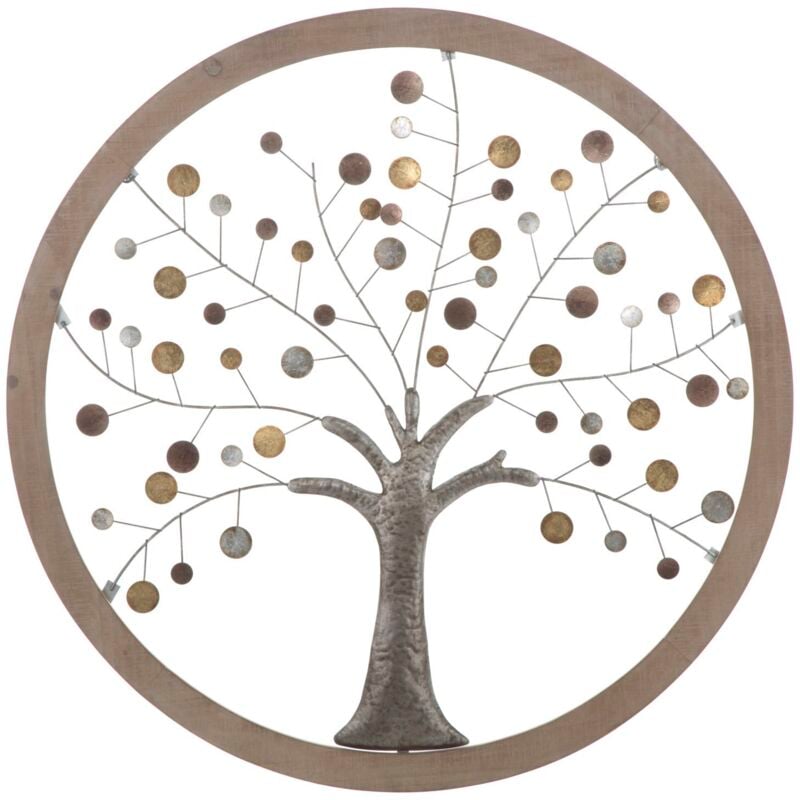 foto del prodotto mauroferretti - pannello da muro albero della vita mirror new cm 80x2