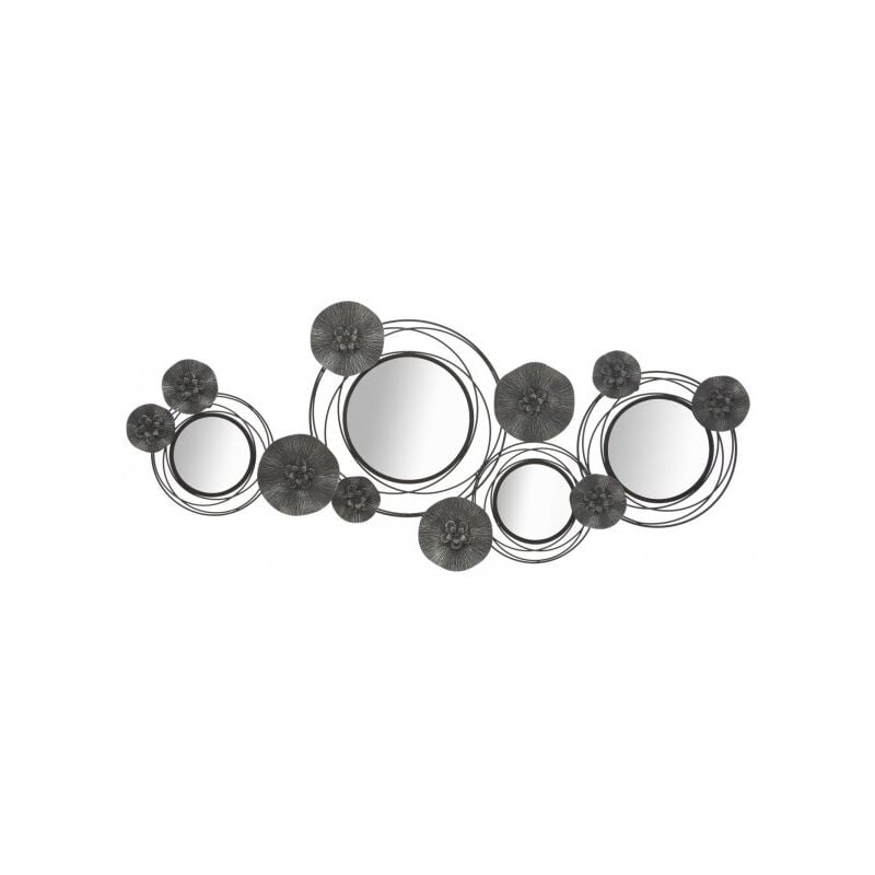 foto del prodotto mauroferretti pannello specchio dark round cm 117x5,5x49