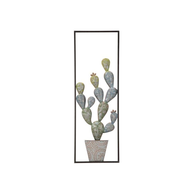foto del prodotto mauroferretti pannelo in ferro cactus frame a cm 31x2,5x90