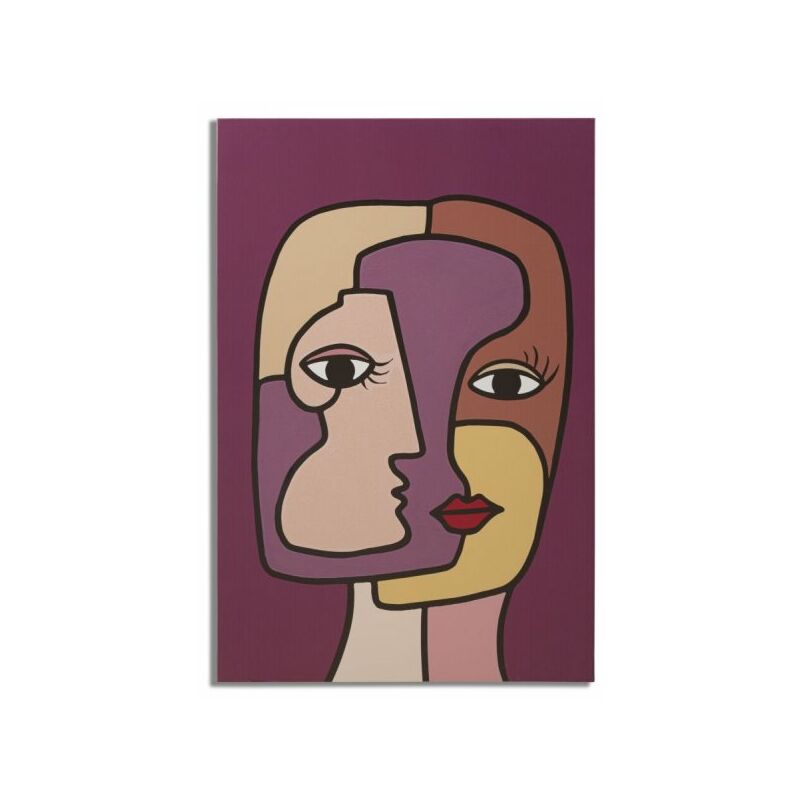 foto del prodotto mauroferretti quadro moderno, stampa dipinta 60x3x90cm feces new a