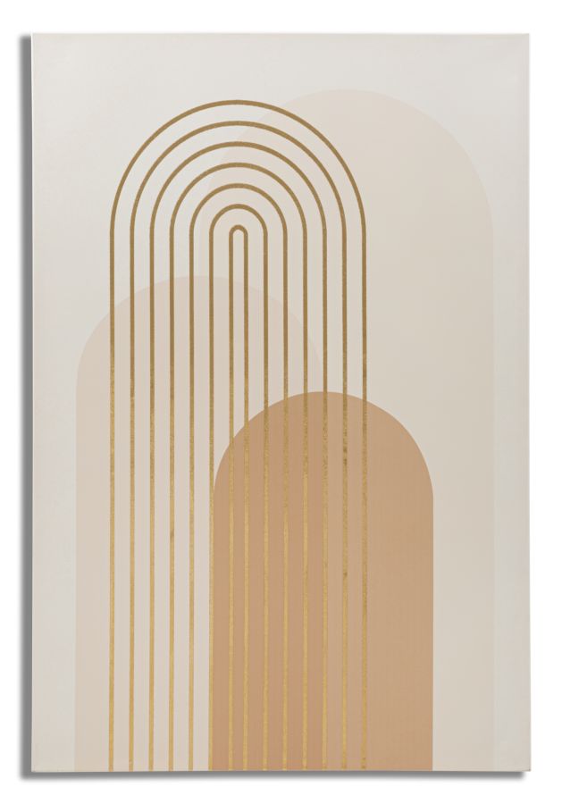 foto del prodotto mauroferretti quadro moderno, stampa dipinta oro 80x3x120cm shine a