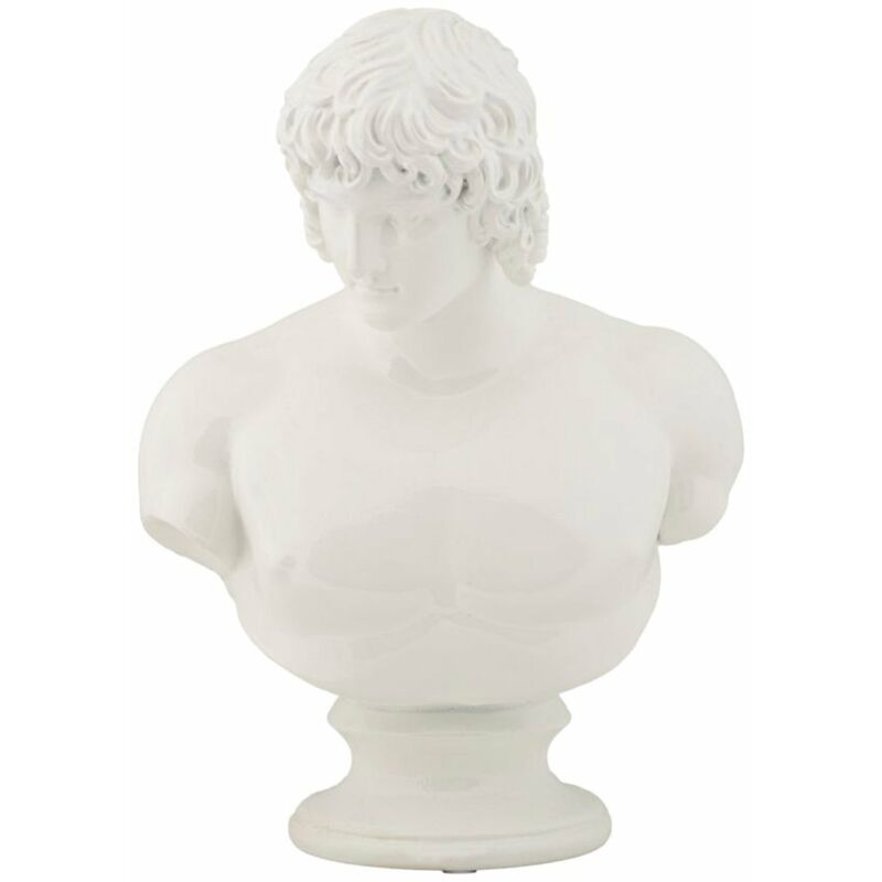 foto del prodotto mauroferretti scultura antica centurione in poliresina colore bianco per decorazioni ambienti
