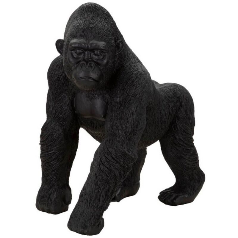 foto del prodotto mauroferretti scultura gorilla nero decorativo cm 35x21,5x37,5 negrus