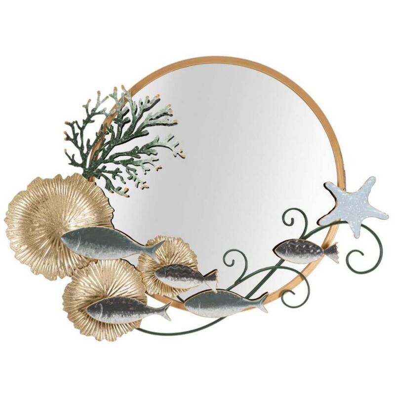 foto del prodotto mauroferretti specchio da muro pesce 88,9x65,4 cm lovis