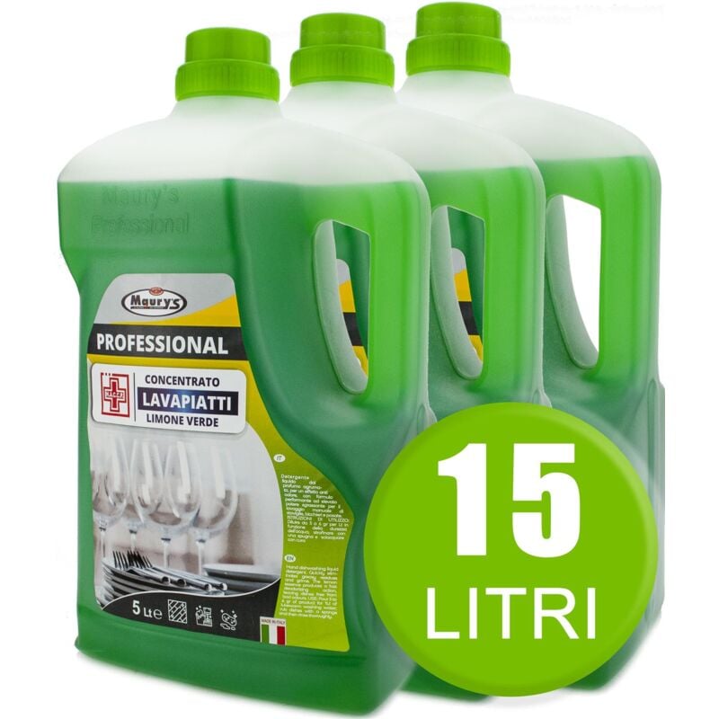 foto del prodotto maury s 15lt professional sapone piatti limone in confezioni da 3x5 lt