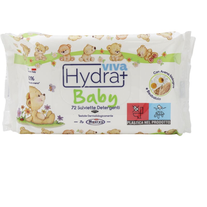 foto del prodotto maury s 24 confezioni salviette detergenti umidificate per bambini baby orsetti 1728 pz con avena biologica e bisabololo