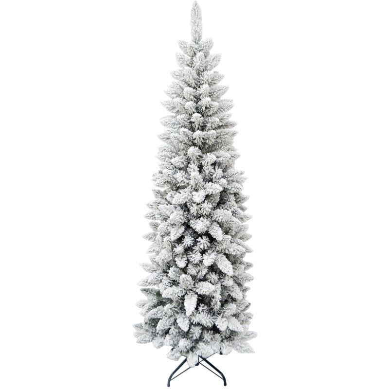 foto del prodotto maury s albero di natale extra slim 210 cm innevato