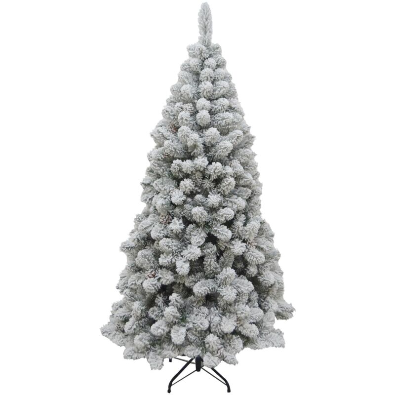 foto del prodotto maury s albero di natale roccaraso 180 cm con neve innevato artificiale