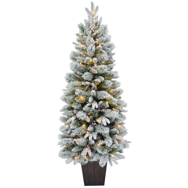foto del prodotto maury s albero montecarlo innevato 150 cm con led