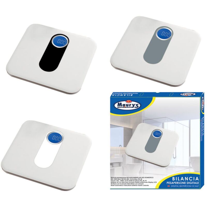 foto del prodotto maury s bilancia pesa persone digitale colori assortiti