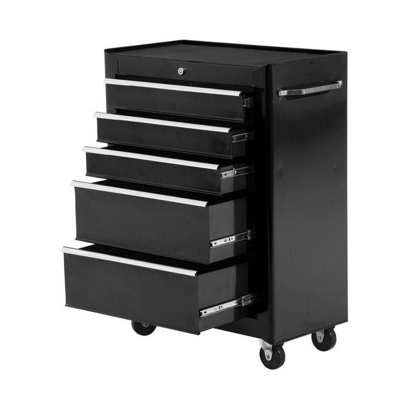 foto del prodotto maury s carrello cassettiera porta utensili per officina. nero. 61.5x33x85cm