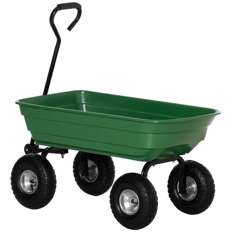 foto del prodotto maury s carrello da giardino con struttura in acciaio 108 x 52 x 100 cm verde