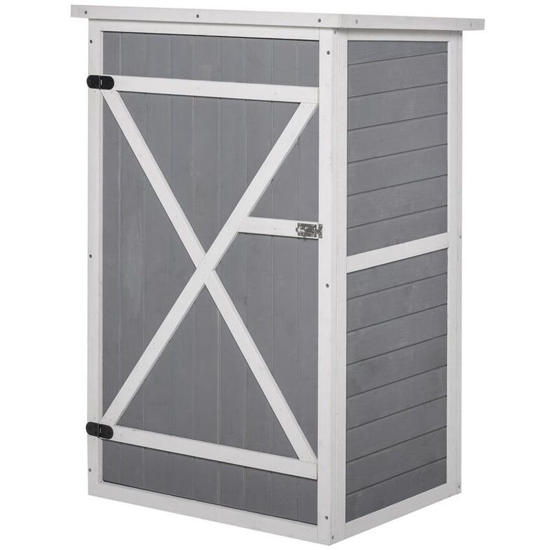 foto del prodotto maury s casetta da giardino in legno di abete 75x56x115 cm colore grigio