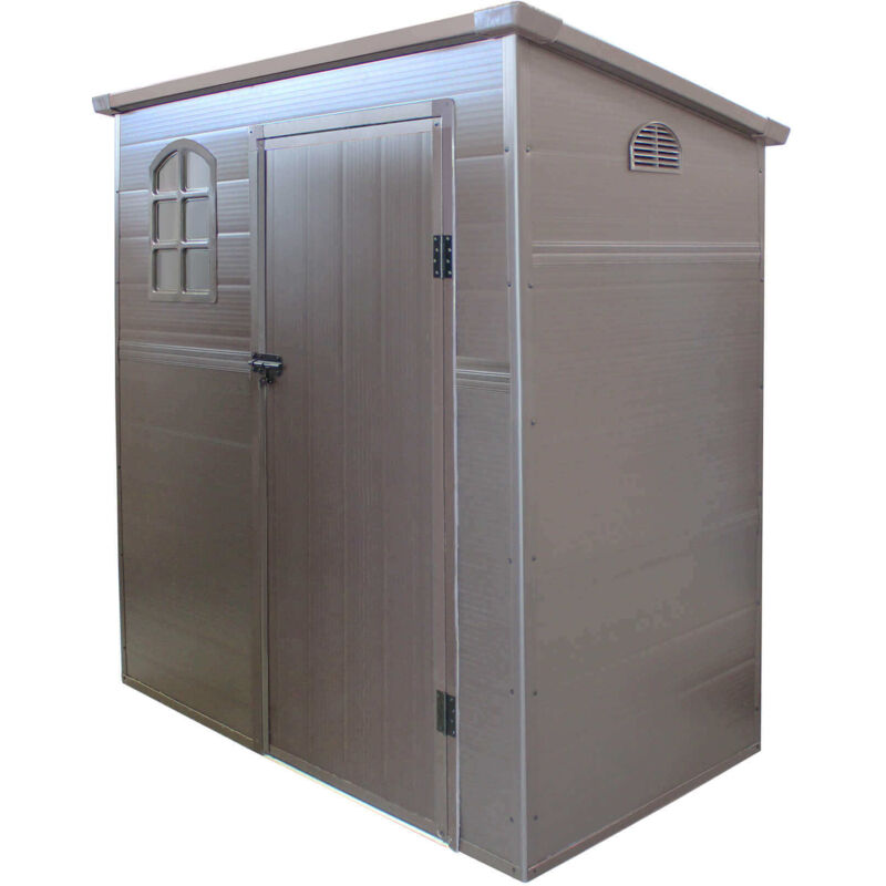 foto del prodotto maury s casetta maison da giardino in resina 191 x 111 x h194 cm in colore marrone
