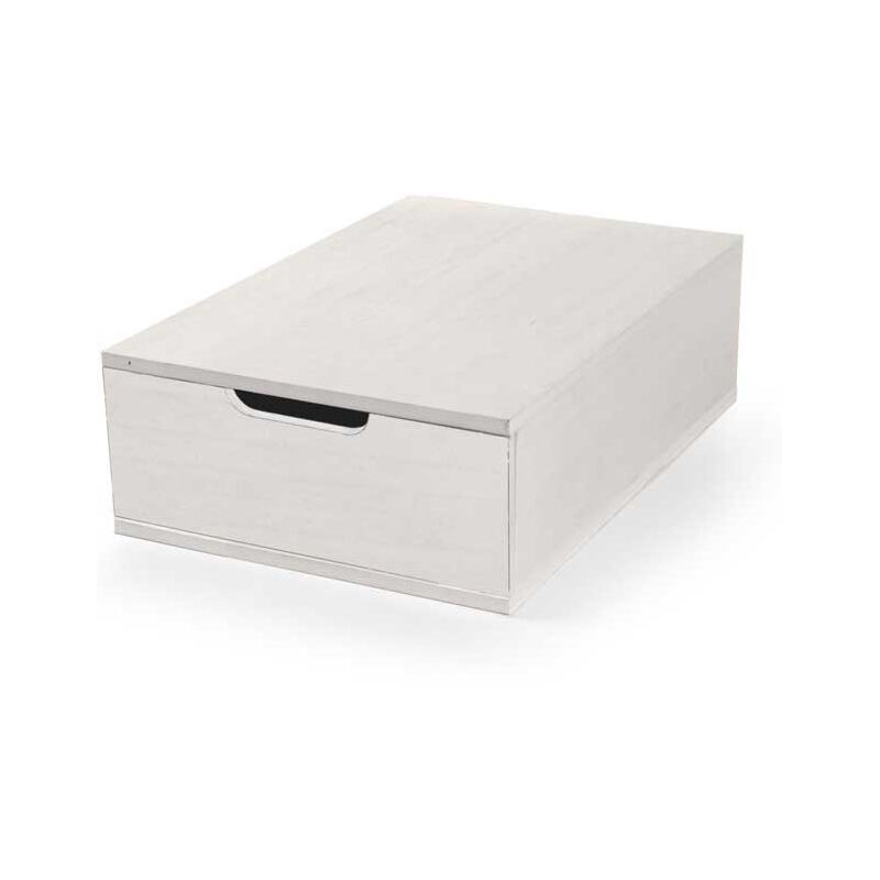 foto del prodotto maury's cassetto bianco portaoggetti in legno con divisori 22x32x10 cm