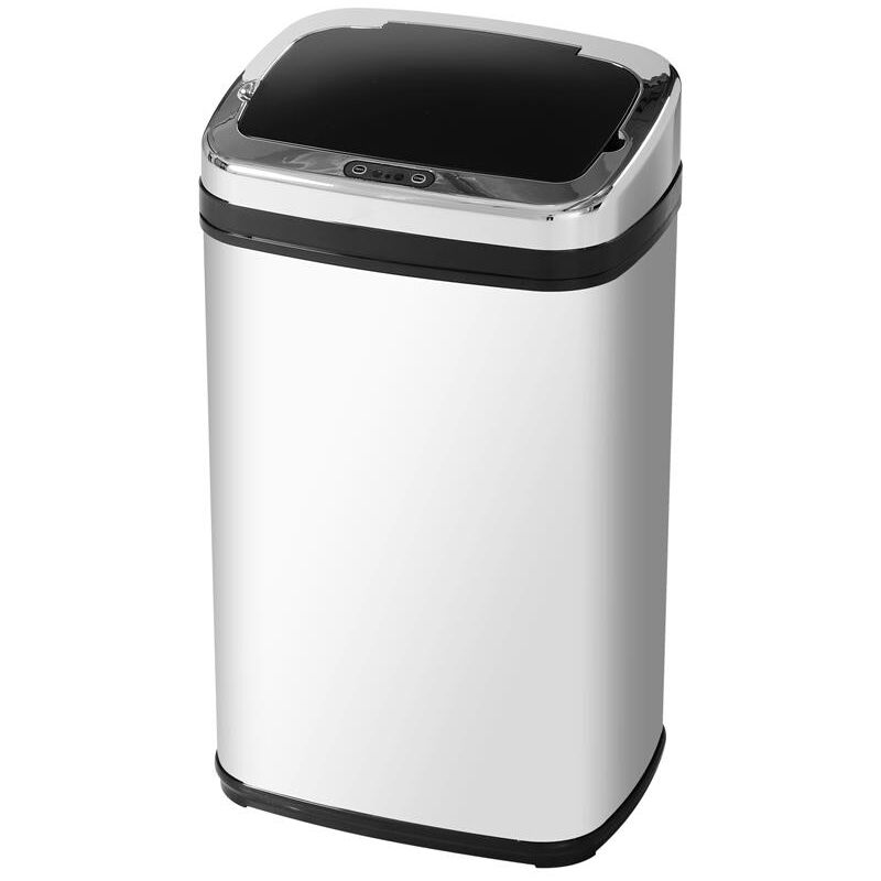 foto del prodotto maury s cestino dei rifiuti in acciaio inox sensore automatico 30 l quadrato