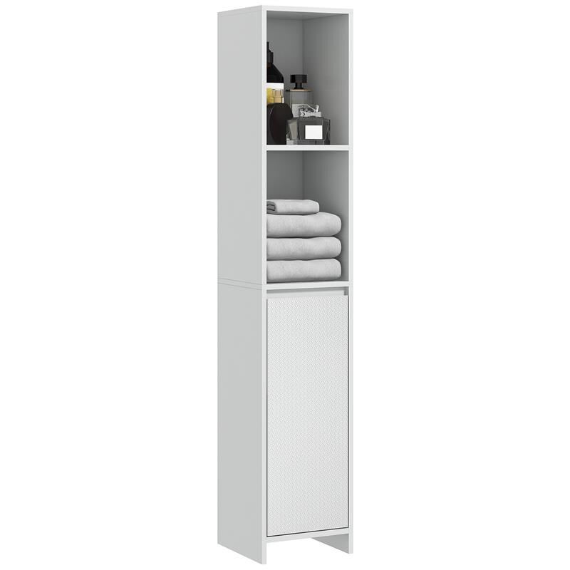 foto del prodotto maury s colonna bagno salvaspazio con armadietto e 2 vani aperti. 30x30x160cm. bianco