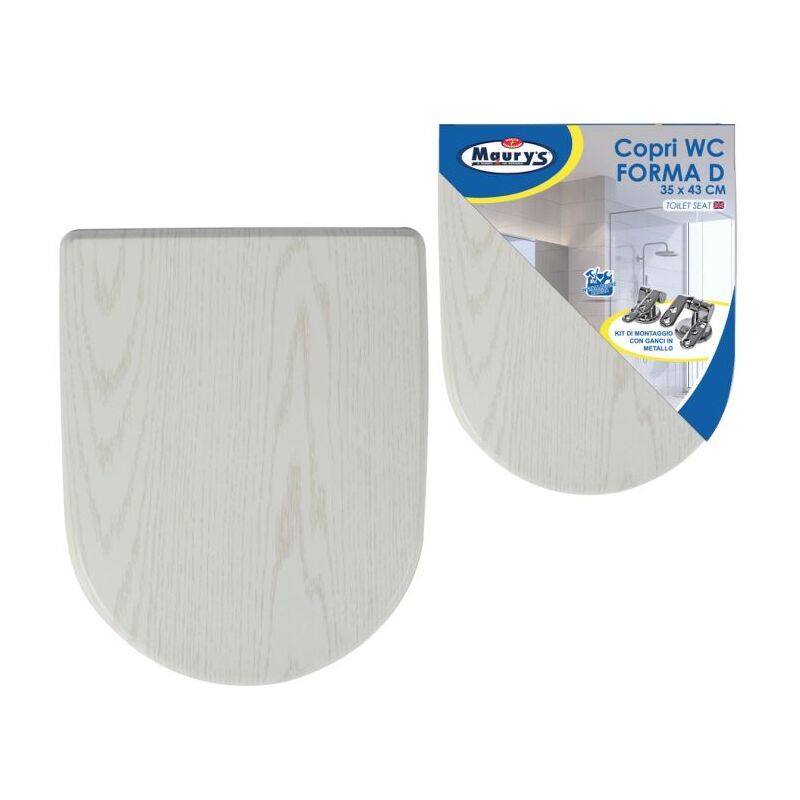 foto del prodotto maury s copri wc effetto legno naturale