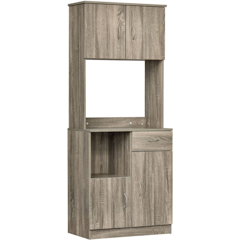 foto del prodotto maury s credenza moderna per cucina o sala da pranzo 71x41x178cm legno grigio