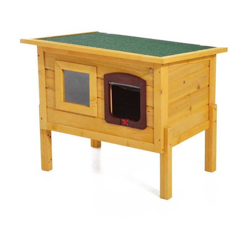 foto del prodotto maury s cuccia casetta per animali domestici in legno di abete 70 x 51.5 x 60 cm
