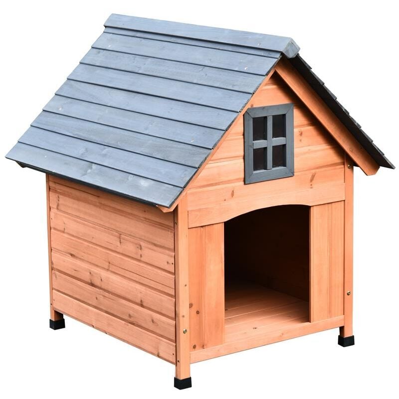foto del prodotto maury s cuccia rialzata per cani fino a 30 kg in legno 81.3x91.5x98.5 cm