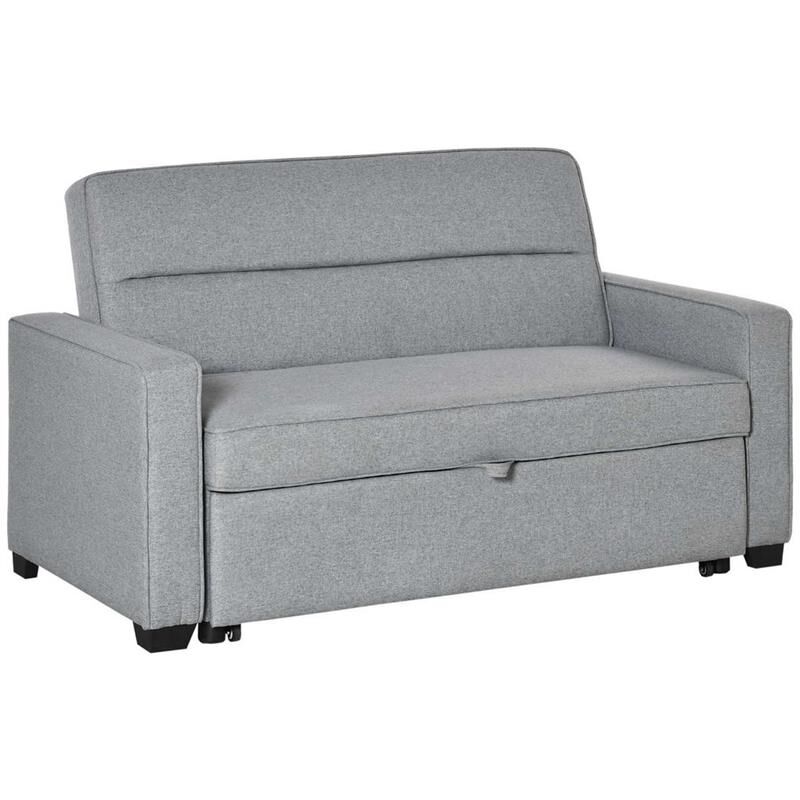 foto del prodotto maury s divano letto 2 posti e schienale a 3 reclinazioni154 x 87 x 89 cm grigio