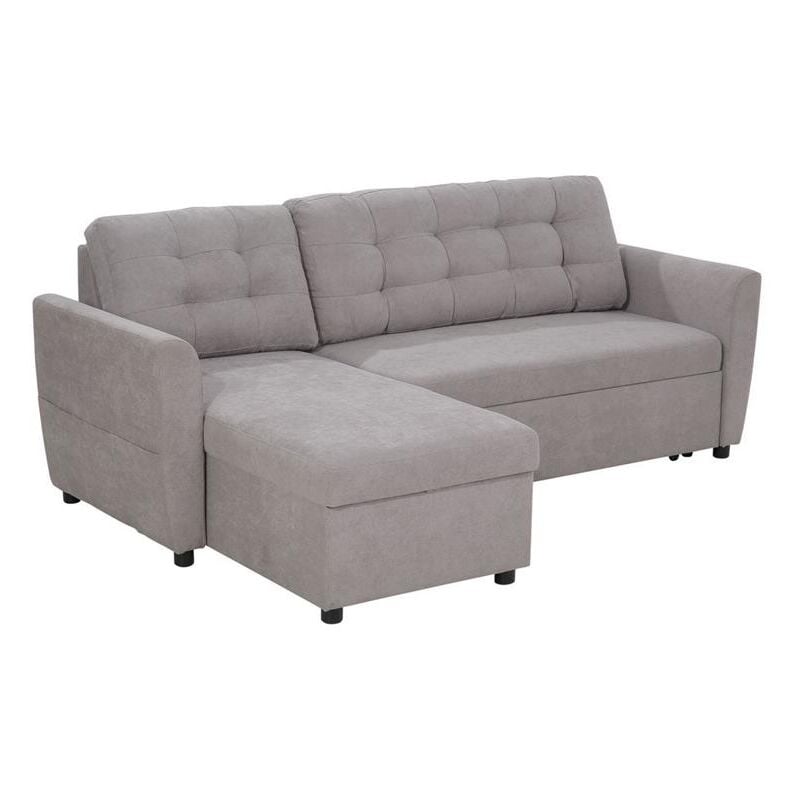 foto del prodotto maury s divano letto angolare 3 posti con contenitore 217 x 134 x 85 cm grigio