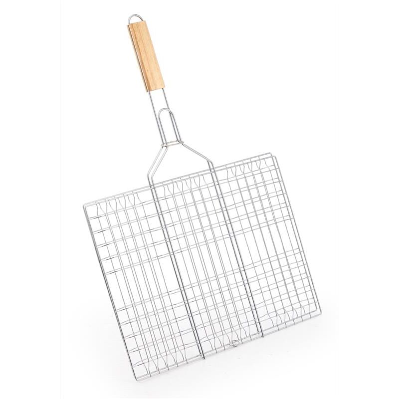 foto del prodotto maury s graticola in acciaio con manico in legno 30 x 41 cm