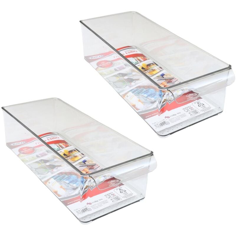 foto del prodotto maury's - kit set 2 pz vaschetta contenitore per frigorifero 36 x 16 x h10 cm