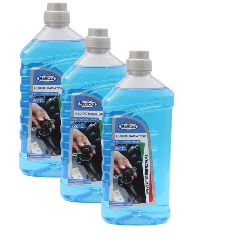 foto del prodotto maury s kit set 3 pz liquido professionale per radiatore blu per