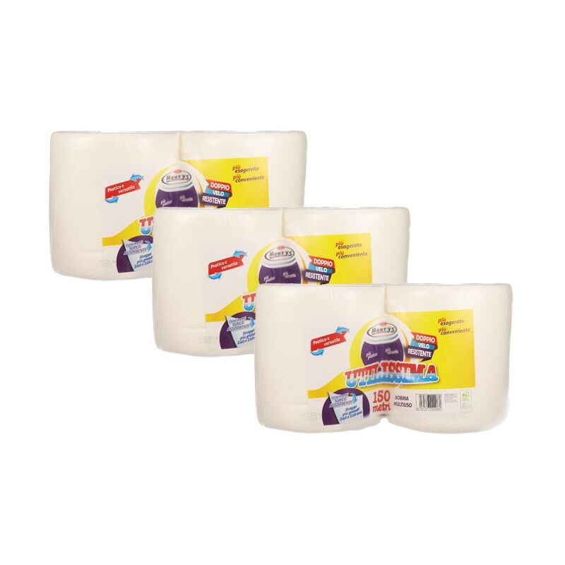 foto del prodotto maury s kit set 6 rotoli 150 metri bobina multiuso utilissima