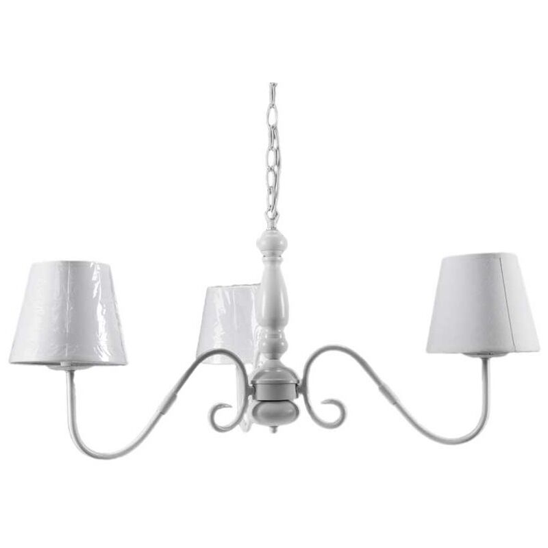 foto del prodotto maury s lampadario a 3 luci da 60 cm in colore bianco