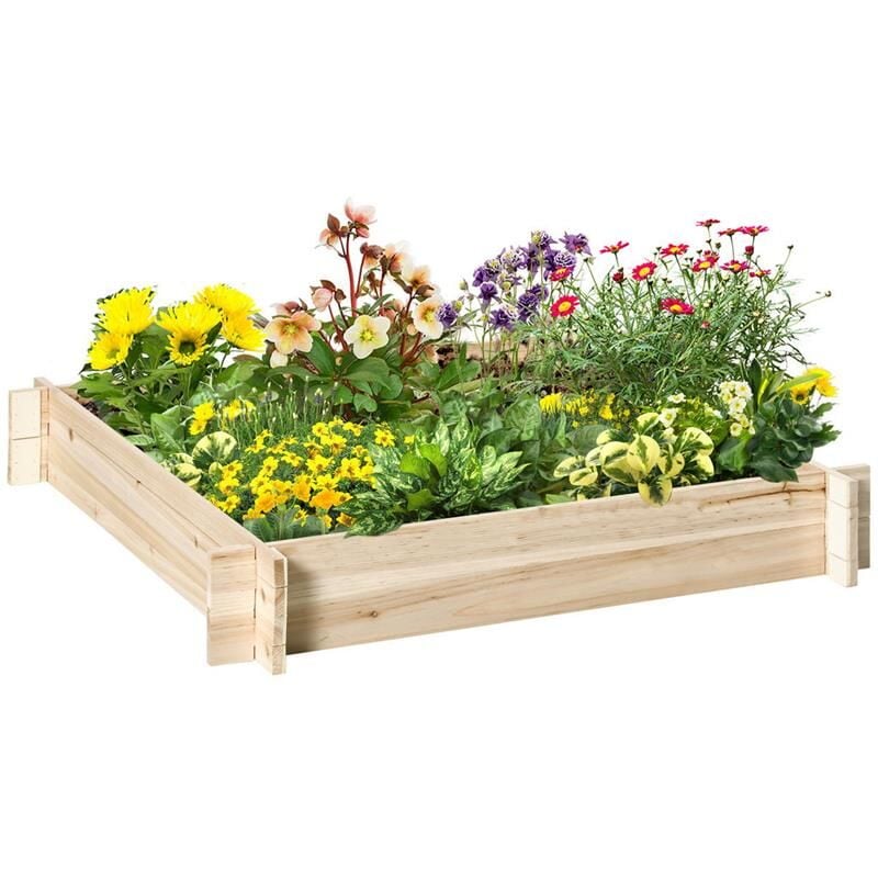 foto del prodotto maury s letto per orto e giardino in legno di abete 100 x 100 x 16cm