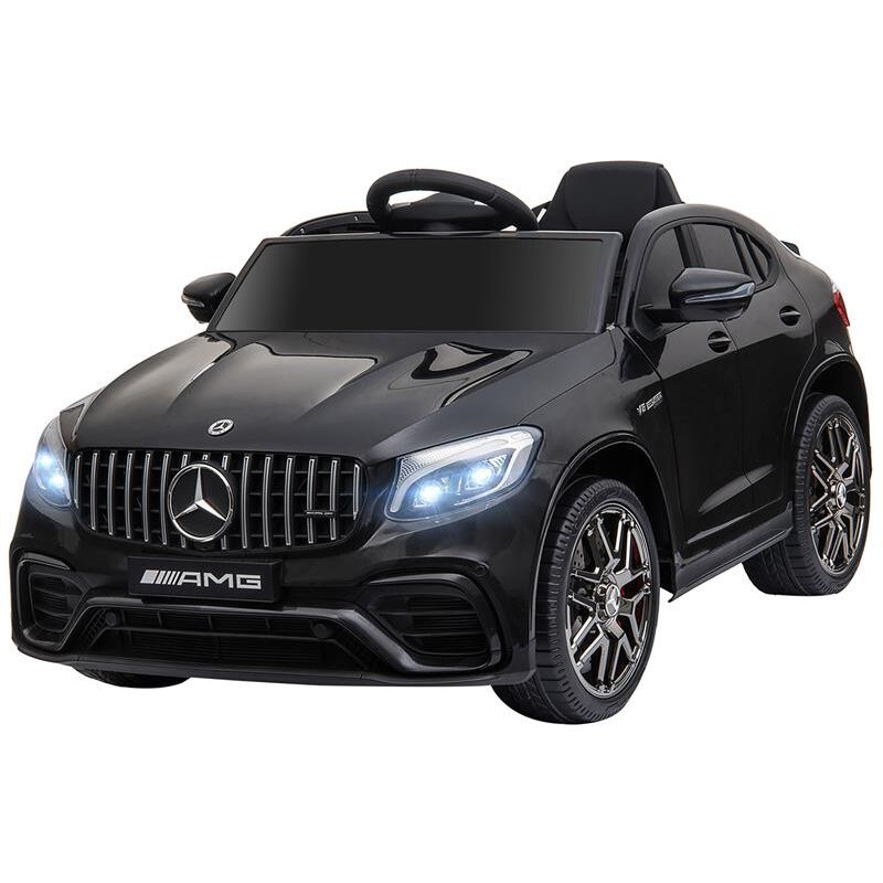 foto del prodotto maury s macchina elettrica per bambini 3 5 anni mercedes con cintura di sicurezza e telecomando. nero