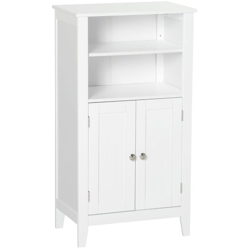 foto del prodotto maury s mobile bagno con mensole regolabili e armadietto 2 ante 50x30x93cm bianco