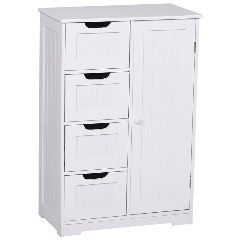 foto del prodotto maury s mobiletto da bagno con anta e cassetti 56 x 30 x 83 cm bianco