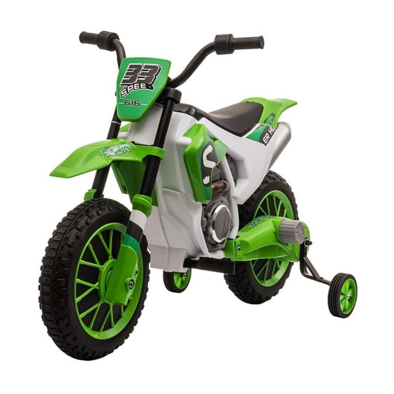 foto del prodotto maury s moto da cross elettrica per bambini da 3 5 anni verde