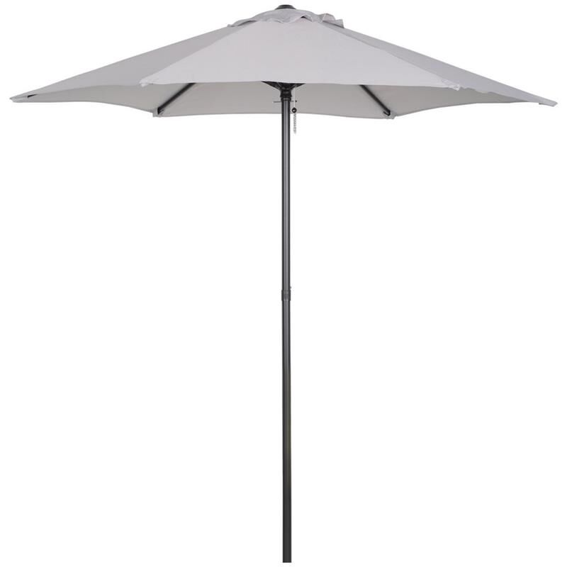 foto del prodotto maury s ombrellone da giardino in alluminio 196 cm grigio chiaro