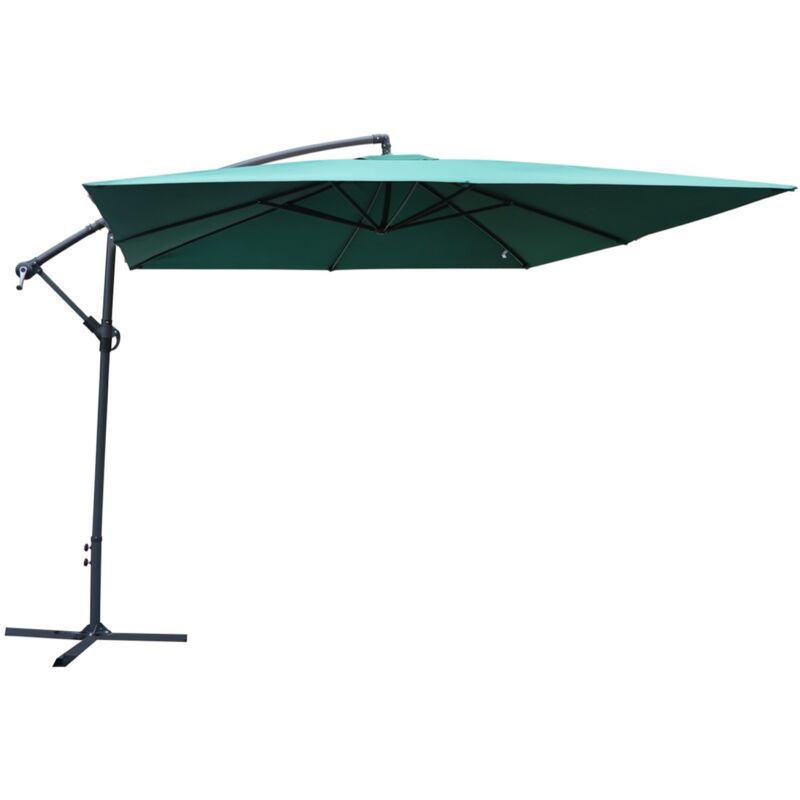 immagine 0 del prodotto maury s ombrellone quadrato lampara 3 x 3 metri in colore verde tubo 48 mm