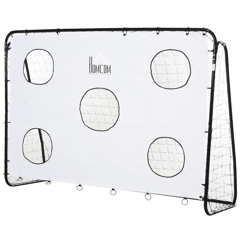 foto del prodotto maury s porta da calcio per bambini e adulti rete in pe in metallo oxford bianco nero