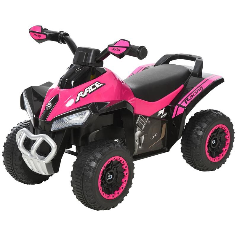 foto del prodotto maury s quad cavalcabile per bambini a spinta con luci e suoni 18 36 mesi rosa e nero