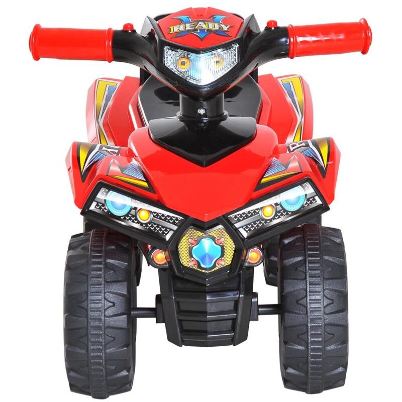 foto del prodotto maury s quad per bambini con 4 ruote e clacson con luci 60 38 42 cm colore rosso