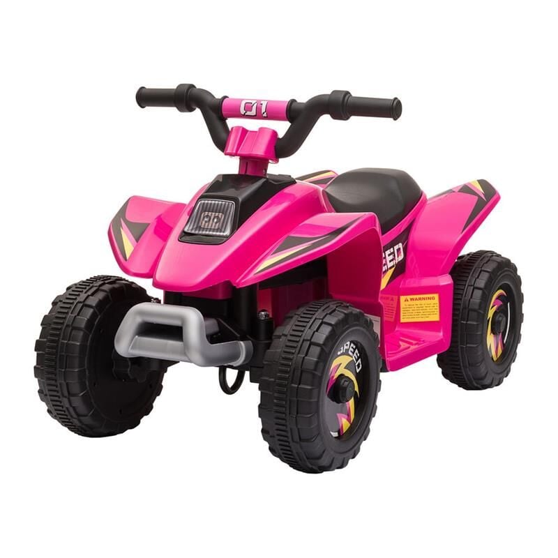 foto del prodotto maury s quad per bambini elettrico con batteria ricaricabile 6v rosa