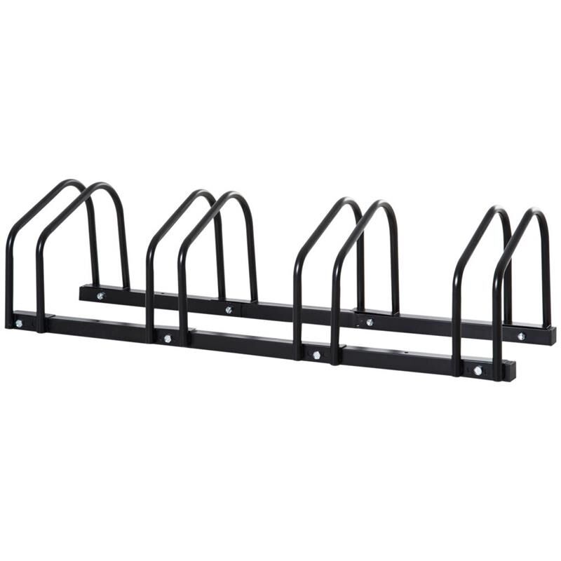 foto del prodotto maury s rastrelliera portabiciclette parcheggio per 4 biciclette in acciaio 110x33x27 cm