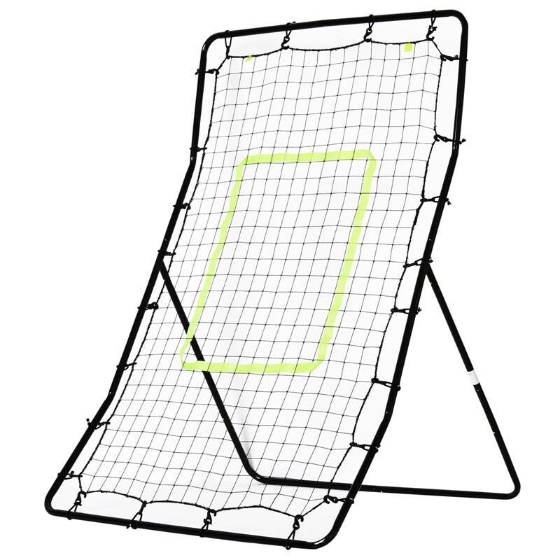 foto del prodotto maury's - rete elastica rimbalzo rimbalzatore portatile da calcio e rugby 90x80x140 cm