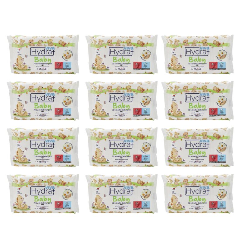 foto del prodotto maury s salviette detergenti umidificate per bambini 864pz baby orsetti confezione risparmio