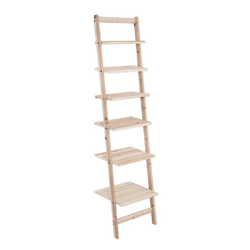 foto del prodotto maury s scaffale da muro con sei mensole in legno naturale 42 x35xh165 cm