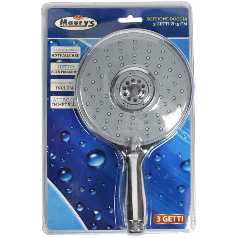 immagine 0 del prodotto maury s soffione doccia 3 getti diametro 15cm 3 funzioni